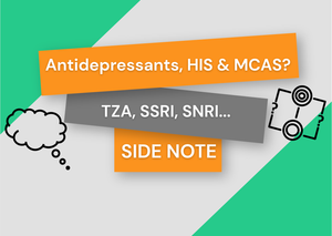 Which antidepressants are safe to use with MCAS and histamine intolerance?